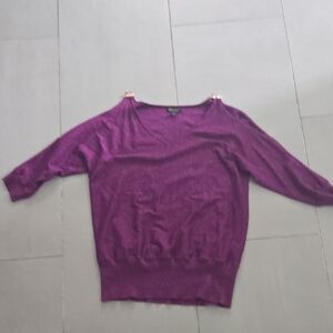 Thalia Sodi V-Neck Sweater in Rich Purple